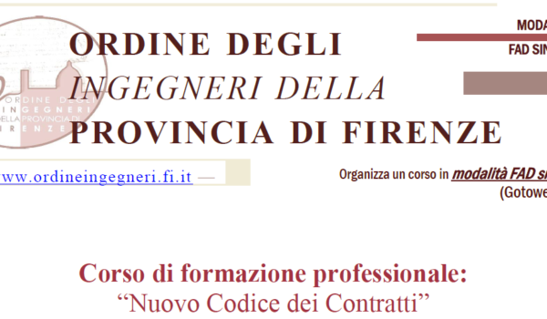 immagine accompagnamento corso codice dei contratti