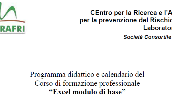 immagine di accompagnamento corso excel modulo base