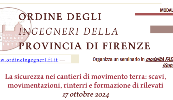 immagine accompagnamento seminario 2024 la sicurezza nei cantieri di movimento terra